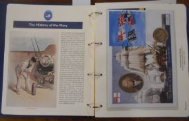 STAMPS Royal Navy Stamp Collection, Westminster Collection, ltd. 5000, 43 covers Great Britain and