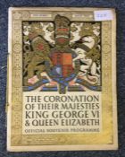 A souvenir programme from The Coronation of King G