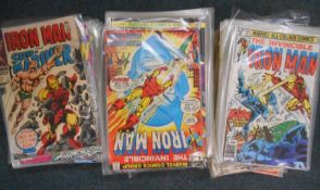 MARVEL COMICS Iron Man nos. 1-14, 20-45, 47-171, 187, 190, 192 plus Annuals 6,7 Iron Fist nos. 3-