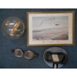 AVIATION framed signed print of Concorde & Red A
