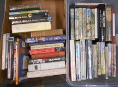 MODERN FIRST EDITIONS / NOVELS 2 boxes books in