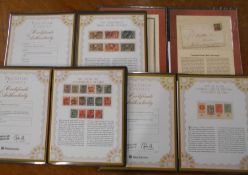 STAMPS Westminster presentation wallets with certificate of authenticity, Sea Horses High Values,