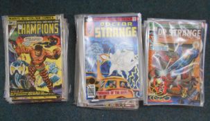 MARVEL COMICS Dr. Strange Series 2 nos. 1-62, 64-71, Champions nos. 1-17. (MAY CONTAIN