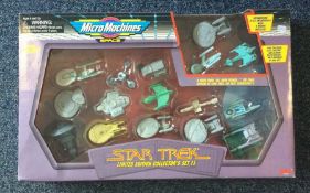 A boxed 'MicroMachines' space Star Trek limited ed