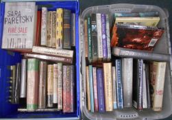 MODERN FIRST EDITIONS / NOVELS 2 boxes books in