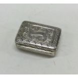 CHESTER: A Victorian chased silver hinged box depi