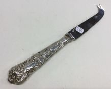 A modern silver Kings' pattern cheese knife. Appro