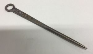 A silver letter opener. Sheffield. By James Dixon