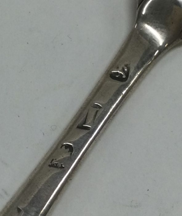 A large Georgian silver double ended marrow scoop. - Image 2 of 2