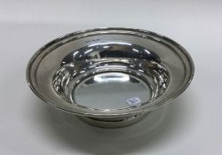 A large tapering silver mounted bowl. Birmingham.