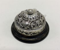 A silver pierced bell. Approx. 94 grams. Est. £150