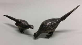 A good pair of heavy silver and MOP pheasants with