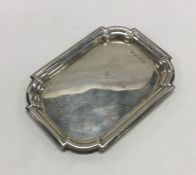 A heavy shaped silver pin dish. Birmingham. By G&C