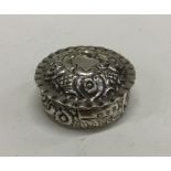 CHESTER: A Victorian chased silver box with pull o