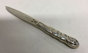 GEORG JENSEN: A stylish silver fruit knife. Number