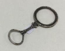 A silver mounted magnifier. Approx. 12 grams. Est.