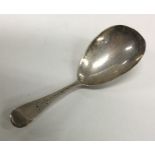 A finely engraved silver caddy spoon. Birmingham 1
