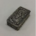 CHESTER: A heavy Victorian silver engraved box. 19