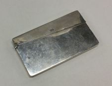 A silver card case. Birmingham 1906. By William Hu