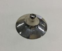 A rare circular Georgian silver nipple shield of t