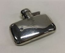 A silver flask. Approx. 98 grams. Est. £70 - £80.