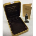 A cased English silver figure of ‘Job Trotter’ fro