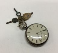 CHESTER: A silver clock. Approx. 124 grams. Est. £