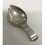 A rare Provincial silver caddy spoon. Maker’s mark