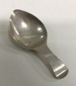 A rare Provincial silver caddy spoon. Maker’s mark