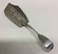 A large pierced William IV silver fish slice. Lond