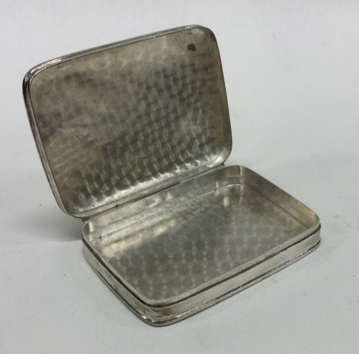 A large rectangular silver hinged top box. Marked - Image 2 of 2