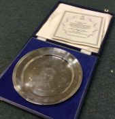 OF ROYAL INTEREST: A cased silver Queen Elizabeth