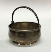 WITHDRAWN: A Russian silver swing handled basket. Marked to b
