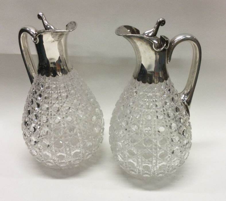A good pair of hobnail cut and silver mounted lemo - Image 2 of 2