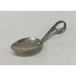 A silver caddy spoon. Birmingham 1951. By Robert a