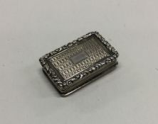 A good quality cast silver nutmeg grater with hing