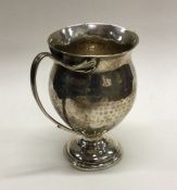 A silver Art Nouveau water jug. By Charles Edwards