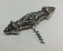 A heavy Judaica silver wine opener. Approx. 83 gra