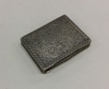 A fine quality Continental silver chased snuff box