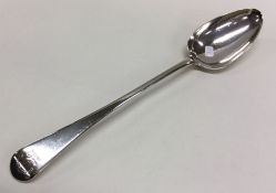 A good crested silver basting spoon. London 1801.