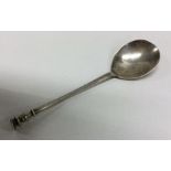 A silver seal top spoon. Approx. 36 grams. Est. £5