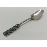 DAVID ANDERSEN: A pierced silver spoon. Approx. 24