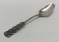 DAVID ANDERSEN: A pierced silver spoon. Approx. 24