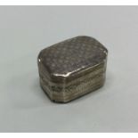 A good Georgian silver hinged nutmeg grater with b