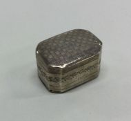 A good Georgian silver hinged nutmeg grater with b