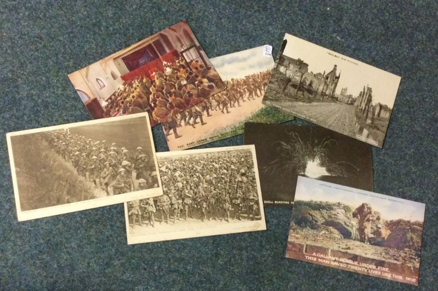 A collection of seven Daily Mail World War I postc