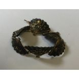 A good Japanese six panel bracelet decorated with