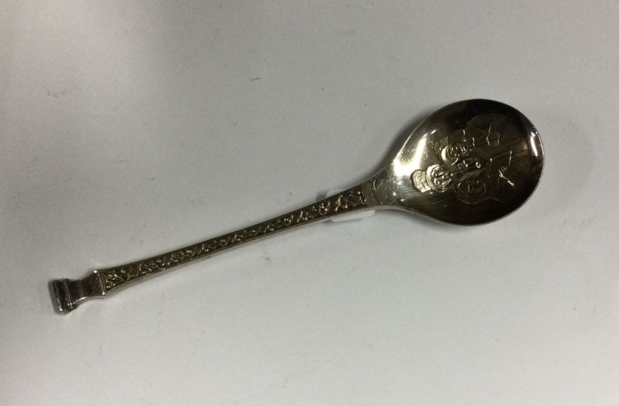 A novelty silver christening spoon. London. Approx - Image 2 of 2