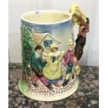 A musical jug depicting the floral dance. Est. £40