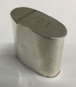 GLASGOW: A Scottish silver hinged top box. 1828. By John Murray. Approx. 20 grams. Est. £200 - £